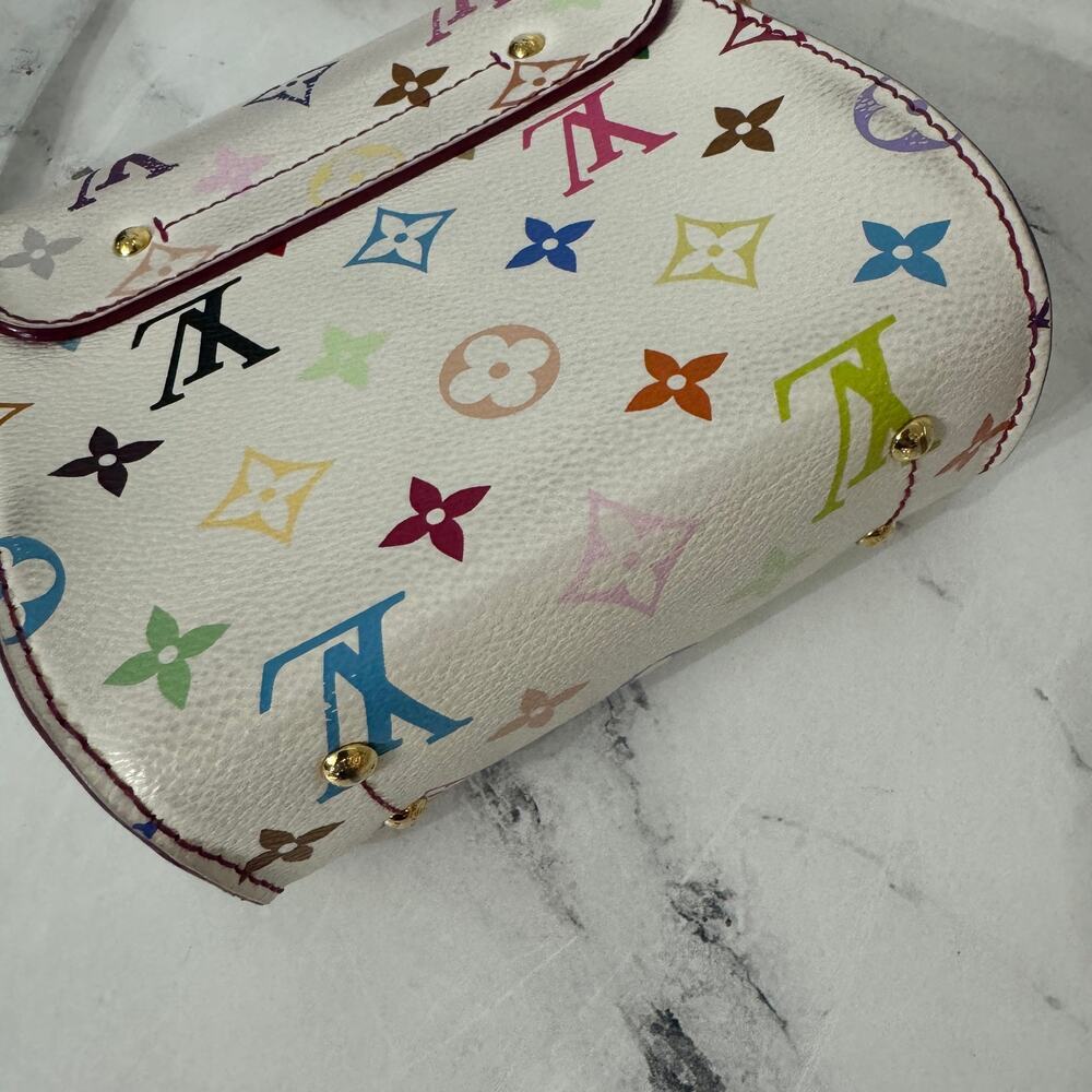 Louis Vuitton Multicolor Heartbreaker Bag Monogram Crossbody Vintage White LV - Picture 12 of 16